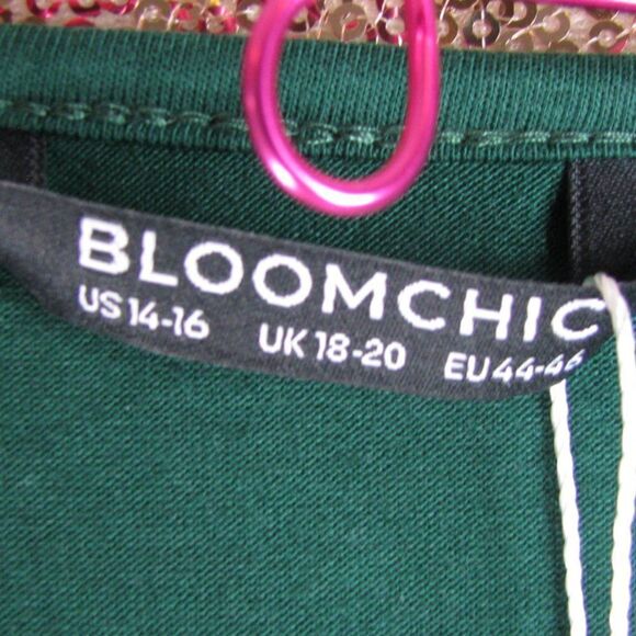 NWT BloomChic Green crochet collar top 14/XL - Picture 7 of 9